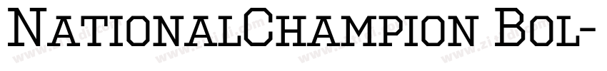 NationalChampion Bol字体转换 NationalChampion Bol字体转换